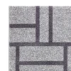 City grey black 09 tappeto bagno scendiletto cm 60 x 110