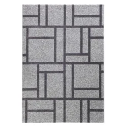 City grey black 09 tappeto bagno scendiletto cm 60 x 110