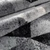 City grey black 02 tappeto corsia 100% polipropilene cm 80 x 150