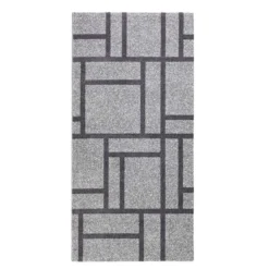 City grey black 10 tappeto corsia 100% polipropilene cm 80 x 150