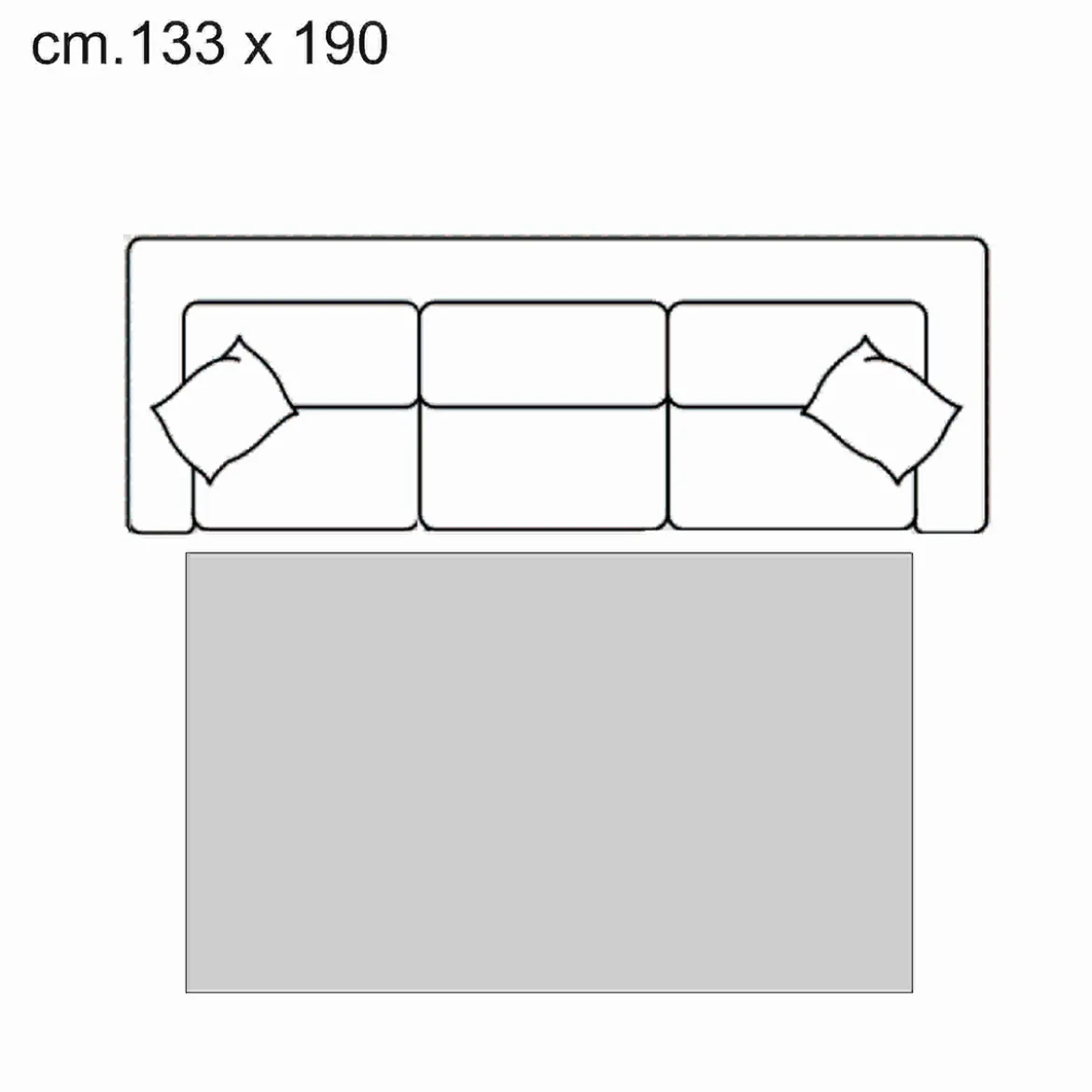 City grey black 03 tappeto 100% polipropilene cm 133 x 190