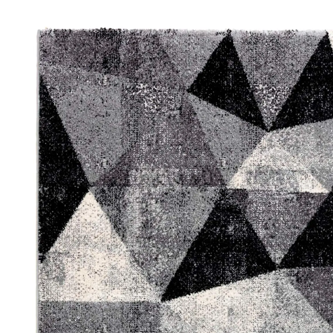 City grey black 03 tappeto 100% polipropilene cm 133 x 190