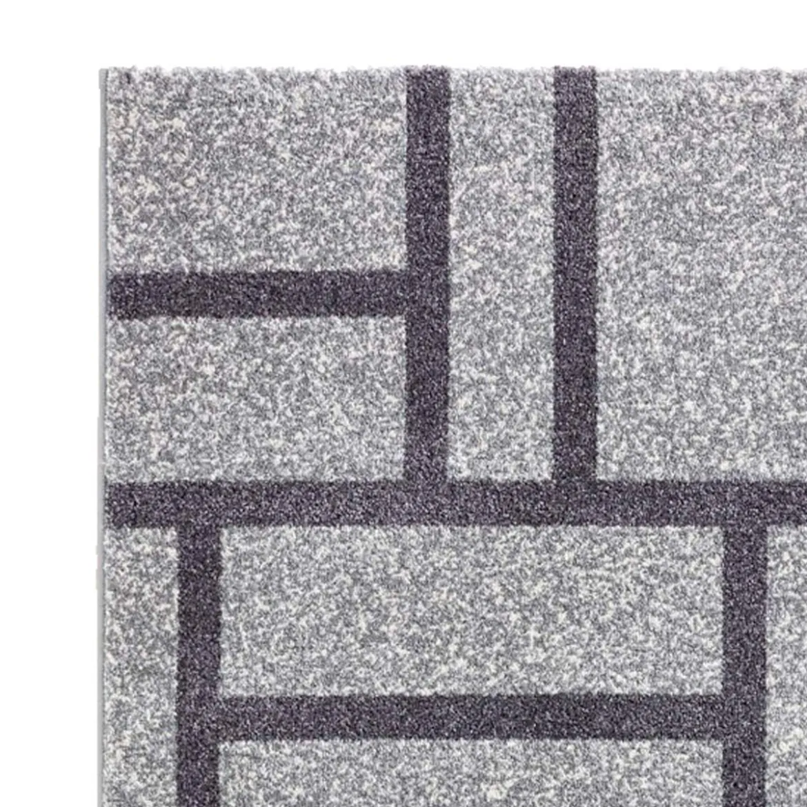 City grey black 11 tappeto 100% polipropilene cm 133 x 190