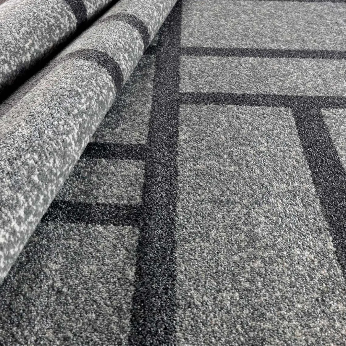 City grey black 11 tappeto 100% polipropilene cm 133 x 190
