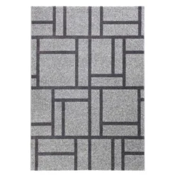 City grey black 11 tappeto 100% polipropilene cm 133 x 190
