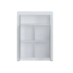 Clarke cement mobile alto colonia cement 2 ante grigio cemento e finitura larice bianco 110x42xh144 cm