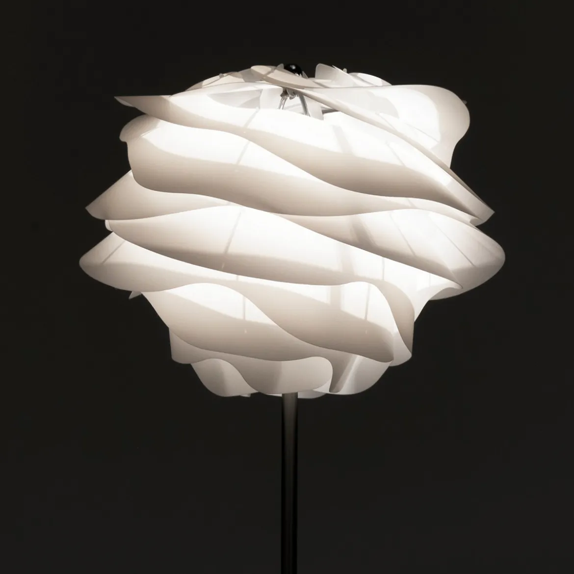 Cloud lampada da terra in polipropilene bianco opaco e acciaio d40 h170 cm