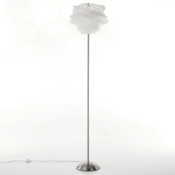 Cloud lampada da terra in polipropilene bianco opaco e acciaio d40 h170 cm