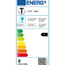 Combo a lampadario led in metallo verniciato ottone d60 h74 cm