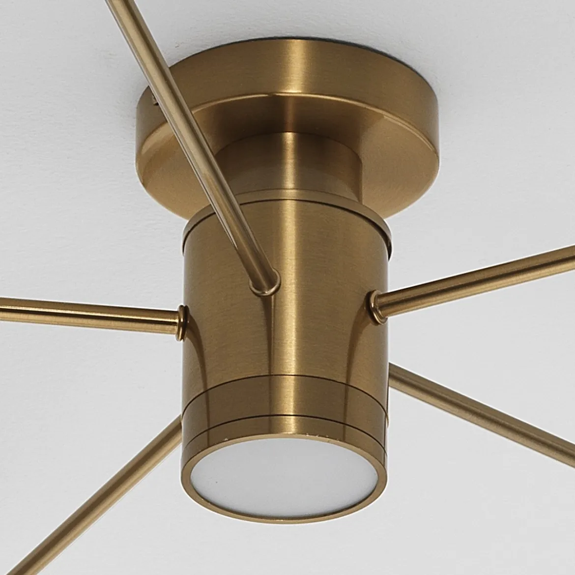 Combo globe lampadario in acciaio verniciato ottone anticato opaco 92x92xh16.5 cm
