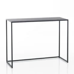 Consolle Doppia THIN in Acciaio Antracite Opaco Grande, 100x40xh77.5 Piccola, 90x38xh67.5 cm
