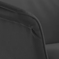 Cony black sedia da ufficio regolabile e girevole urbino in pelle sintetica nera con ruote 62x62 h91/97 cm