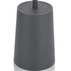 Cris portaspazzolino toilette in abs di colore grigio d13 h18/36.5 cm