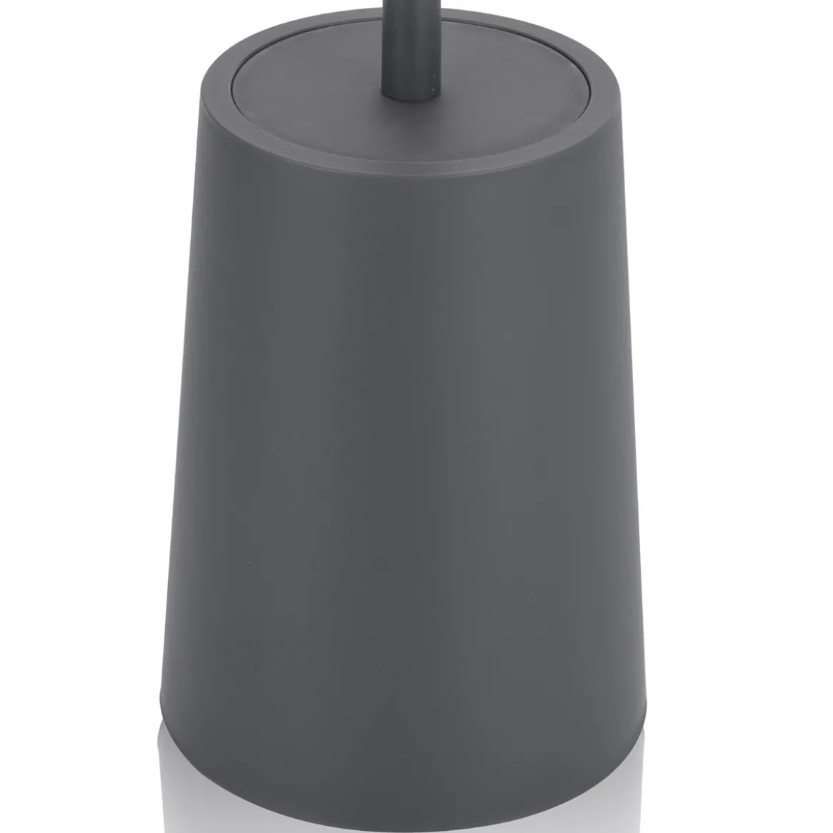Cris portaspazzolino toilette in abs di colore grigio d13 h18/36.5 cm