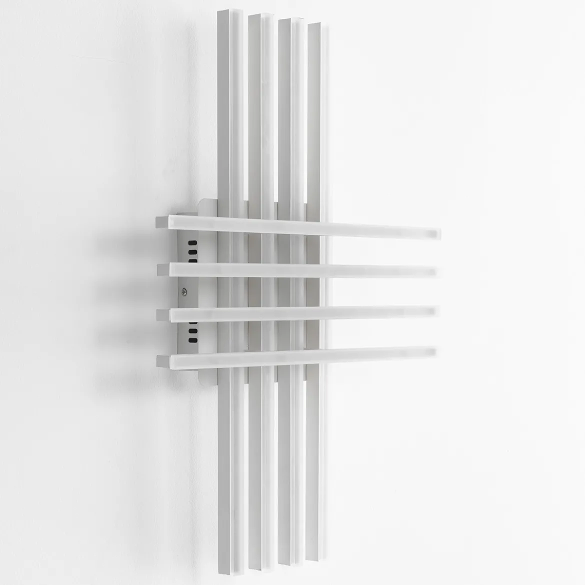 Cross white plafoniera / applique led in metallo bianco opaco 60x40 h13 cm