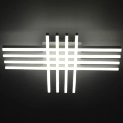 Cross white plafoniera / applique led in metallo bianco opaco 60x40 h13 cm