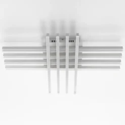 Cross white plafoniera / applique led in metallo bianco opaco 60x40 h13 cm