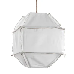 Datu lampadario in cotone bianco naturale per interno/esterno 40x40xh55 cm