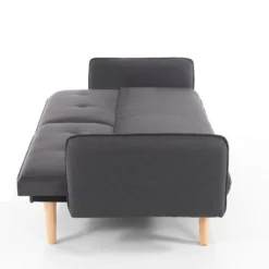 Dede divano - letto schienale reclinabile 3 posizioni (divano / relax / letto) tessuto di colore grigio l190 p90 h80