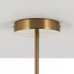 Devon b lampadario in acciaio nero e oro opaco 7 lampade d115xh80 cm