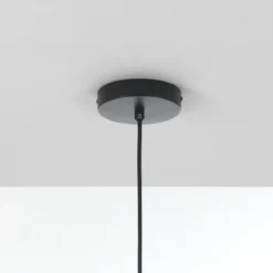 Devon lampadario in metallo verniciato nero e ottone con cavo regolabile 82x40 h50 cm