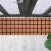 Dido zerbino runner in fibre di cocco con retro antiscivolo pvc colore naturale 40x120x2 cm