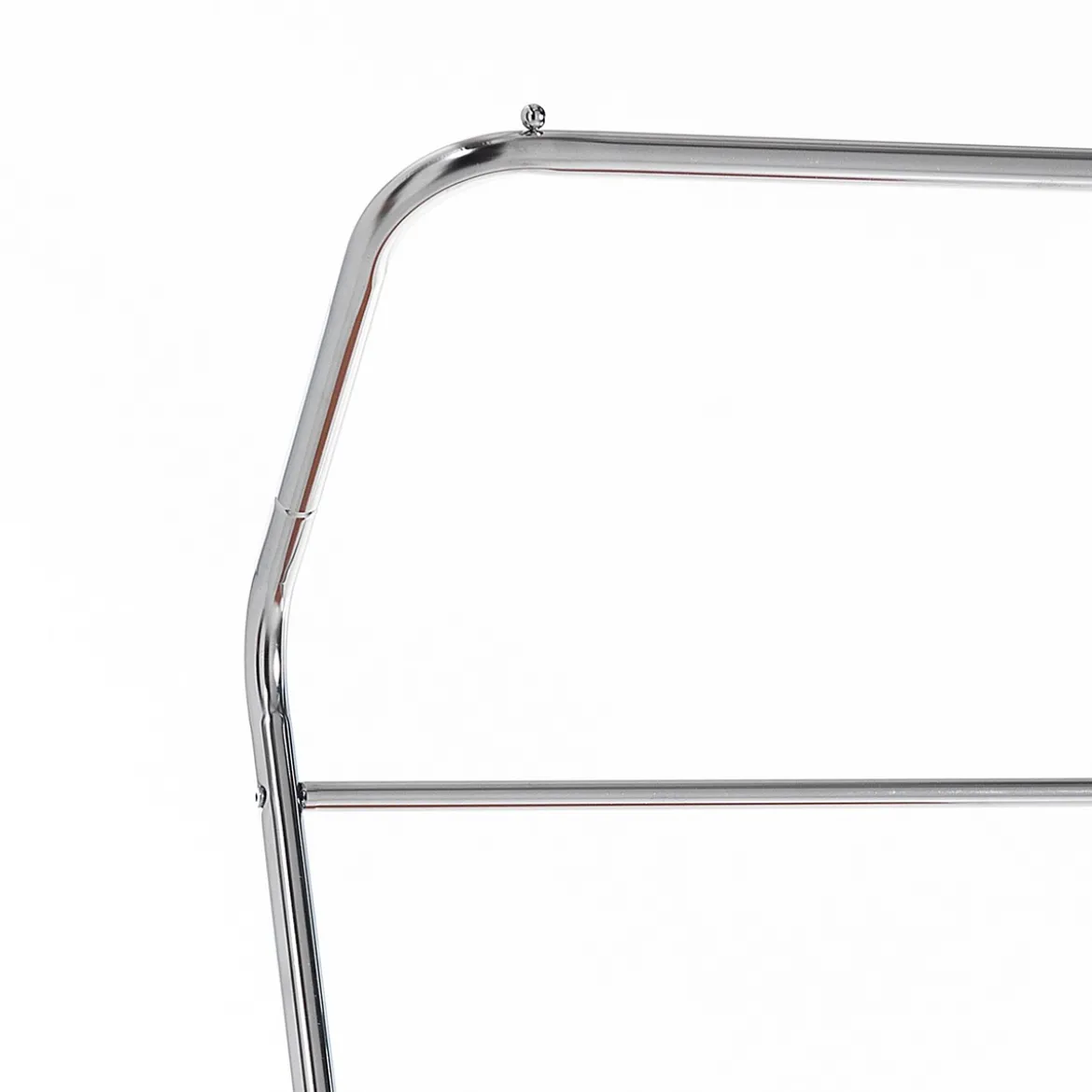 Dino stender / porta asciugamani in metallo bianco lucido / cromato e finitura rovere 80x48xh162 cm