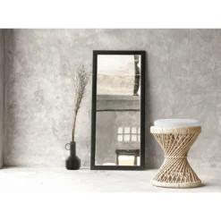 Dok sgabello tavolino in rattan e cotone bianco cm d. 39 x h. 53