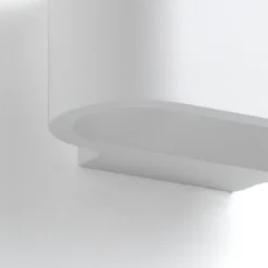 Domus-e applique in gesso di bianco opaco 18x10 h9 cm