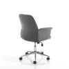 Dony grey poltrona ufficio in tessuto grigio con ruote 62x62 h 92/100 cm