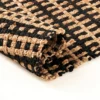 Doria tappeto bagno in juta colore naturale e nero finitura artigianale 60x110 cm