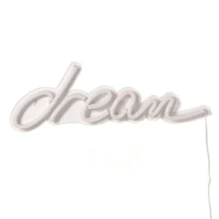 Dream scritta luminosa neon luce fredda alimentazione usb 45.5x15 cm