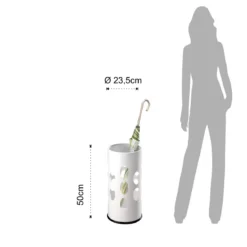 Drop portaombrelli metallo bianco opaco cm h50 d235