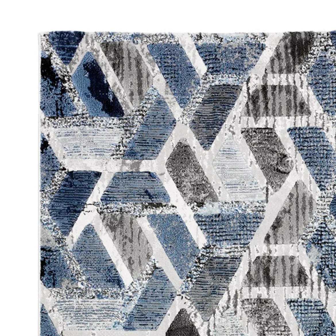 Elegant blue 03 tappeto 100% polipropilene cm 133 x 190