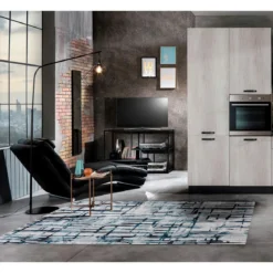 Elegant blue 07 tappeto 100% polipropilene cm 133 x 190