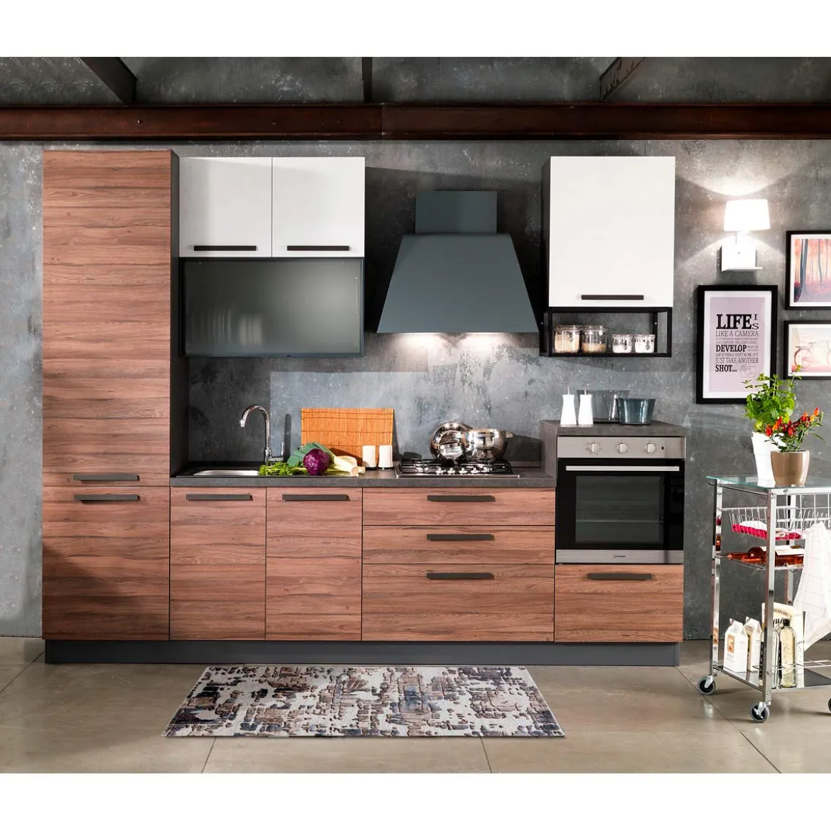 Elegant brown 02 tappeto corsia 100% polipropilene cm 80 x 150