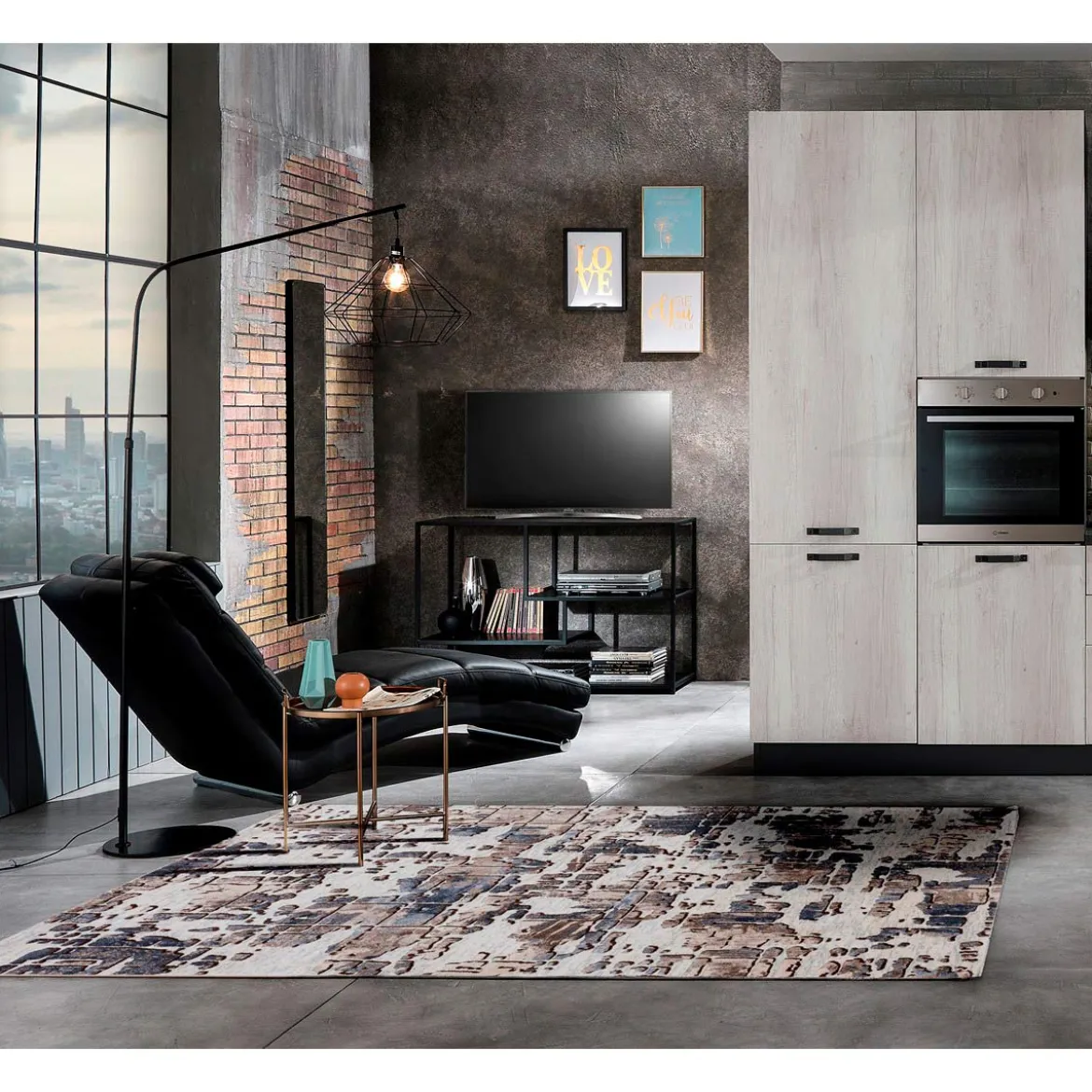 Elegant brown 03 tappeto 100% polipropilene cm 133 x 190