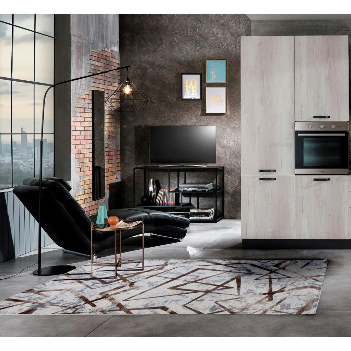 Elegant brown 11 tappeto 100% polipropilene cm 133 x 190