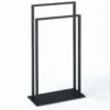 Emori colonna porta asciugamani in acciaio nero opaco 45x20xh81 cm