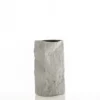 Erik-b vaso in ceramica effetto pietra colore grigio chiaro finitura opaca 16x16x30 cm
