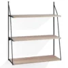 Fast big mensola da parete ripiani impiallacciato rovere 60x20xh75 cm