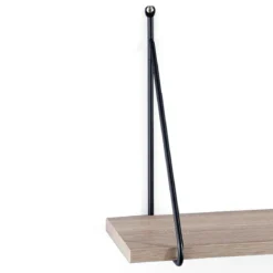 Fast mensola da parete ripiano impiallacciato rovere 60x22xh30 cm
