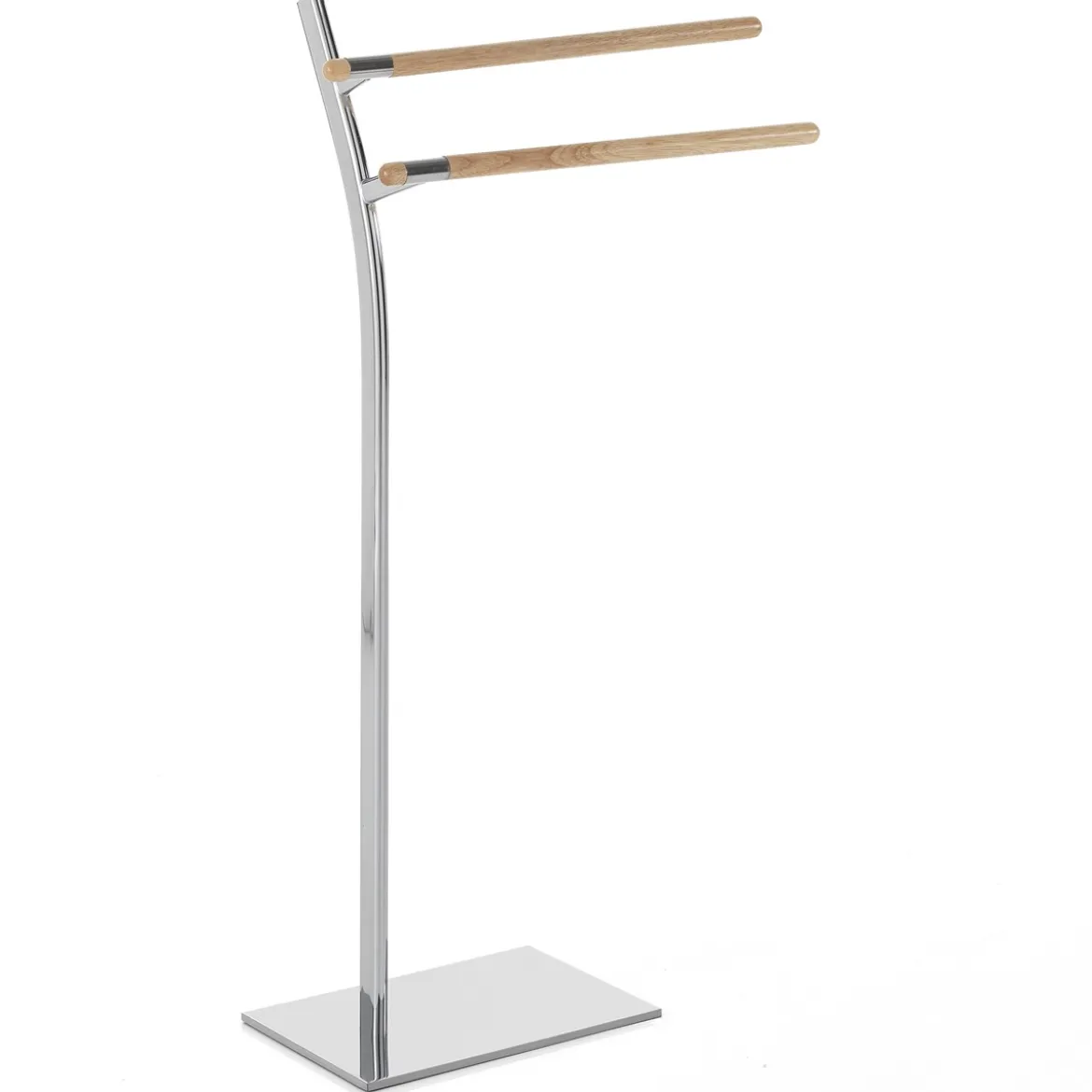 Feo portasciugamani da bagno in acciaio cromato 43x20xh88 cm