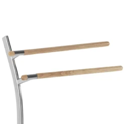 Feo portasciugamani da bagno in acciaio cromato 43x20xh88 cm