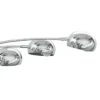 Fist cromo lampada da terra in metallo cromato base in marmo bianco h216 cm