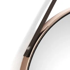 Fit-a copper specchio da parete in acciaio finitura rame lucido d42.5 cm