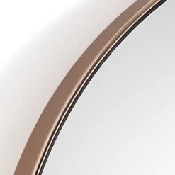 Fit-a copper specchio da parete in acciaio finitura rame lucido d60 cm