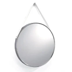 Fit specchio da parete in acciaio cromato d42.5 cm