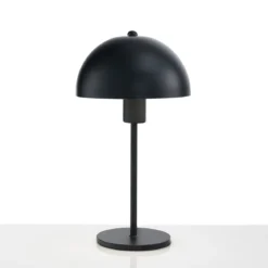 Flip black lampada da tavolo acciaio verniciato nero opaco d20 h37