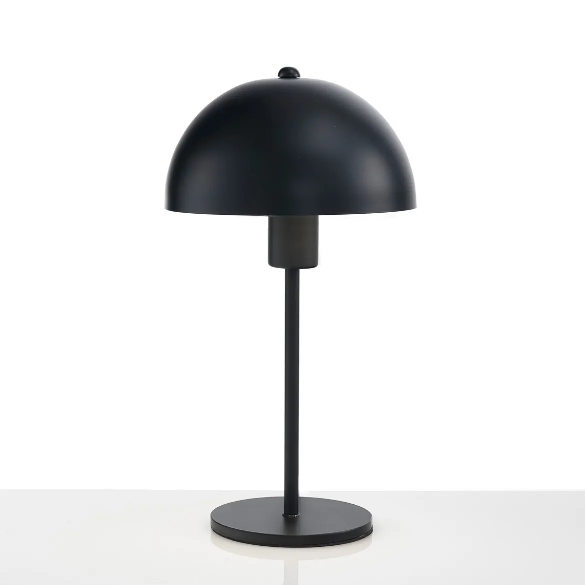 Flip black lampada da tavolo acciaio verniciato nero opaco d20 h37